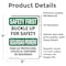 Signmission Safety Culture Sign, 5 in Width, Vinyl Decal, Rectangle, Bilingual OS-2PACK-SF-D-57-L-10745 - alternate 5